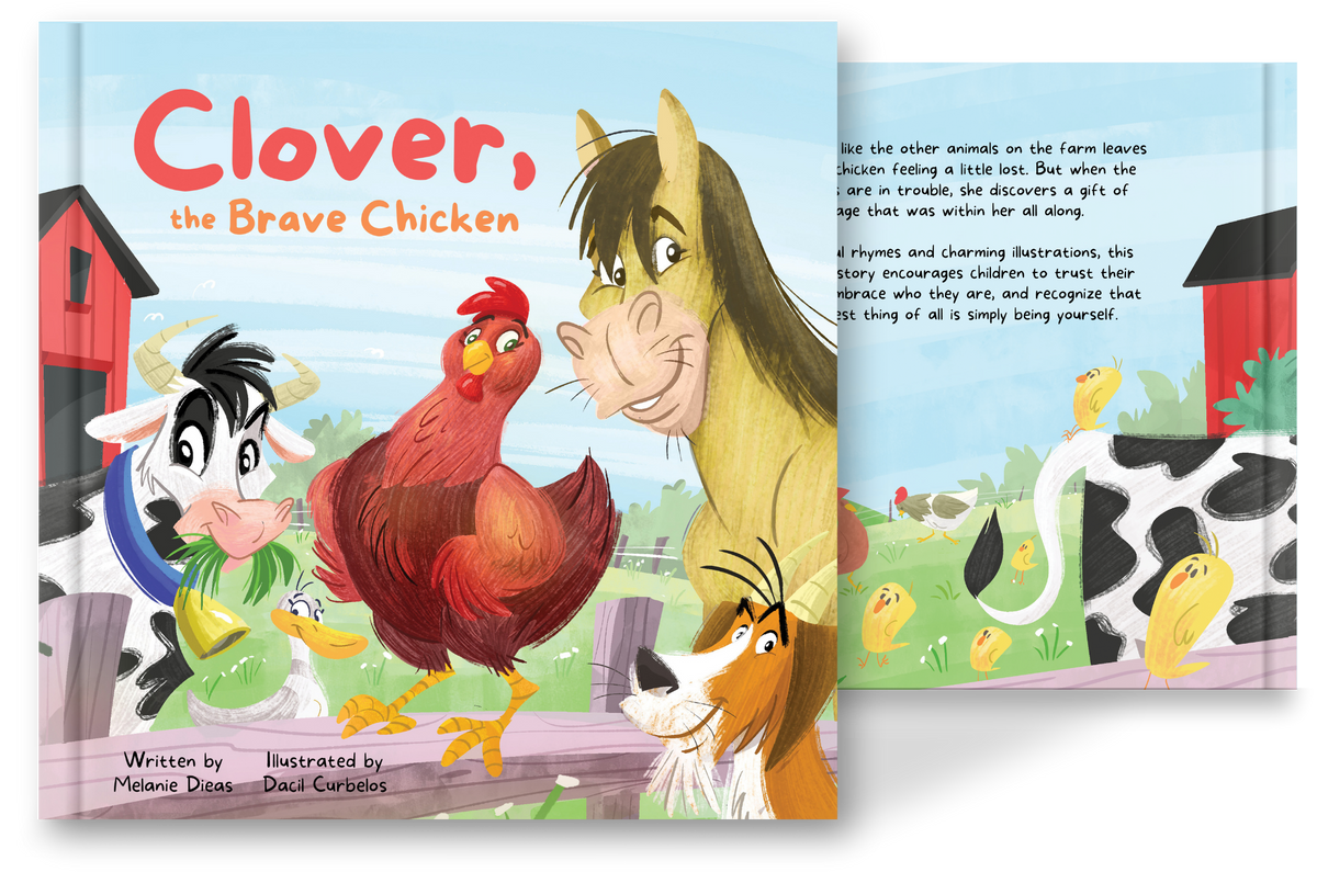 Clover, the Brave Chicken hardcover picture book