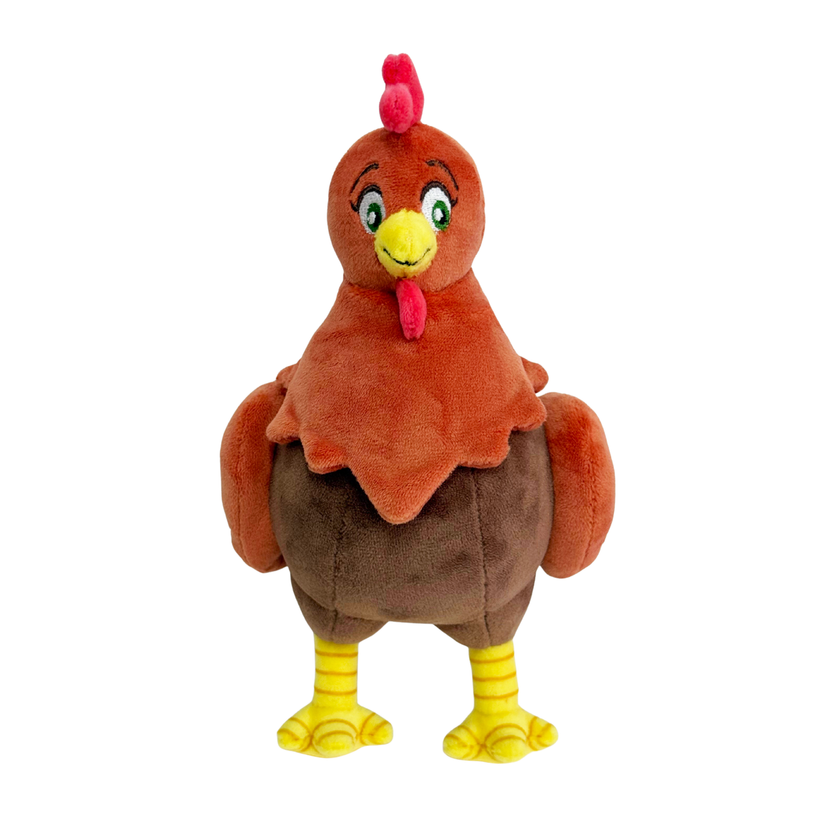 Soft 8-inch Clover chicken plush included in the bundle